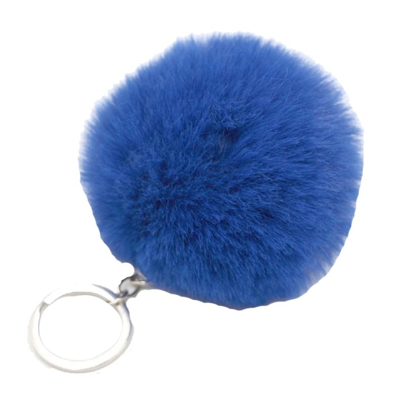 Colorful Pompoms Keychains Fluffy Plush Ball Faux Fur Keyring for Women Girl Hat Shoes Jewelry Bag Charms Accessories