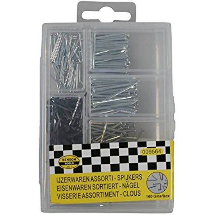 Set spikar - EDM - 160 g - Olika storlekar - Olika färger - Blandat parti