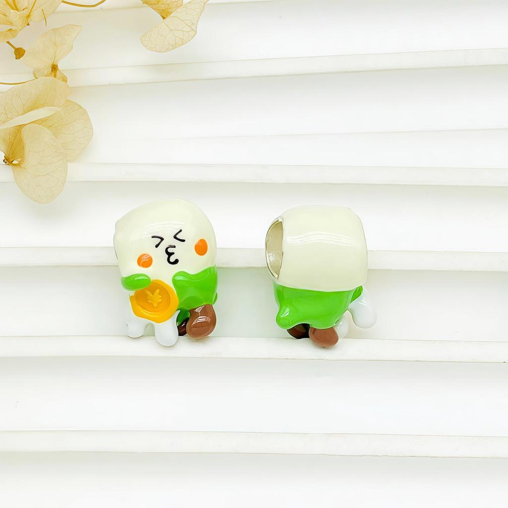 DIY Cartoon Hand-Painted Bear Bead Jewelry Accessories