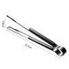 Kitchen Cooking Tong Stainless Steel Easy To Clean Teeth Mouth Steak Clip for BBQ Food 25.5cm Black