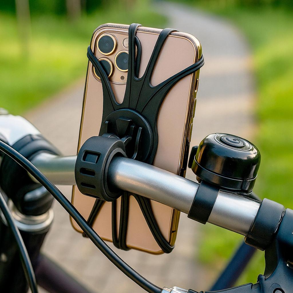 Uchwyt Rowerowy Na Telefon Silikonowy Stabilny Na Kierownicę