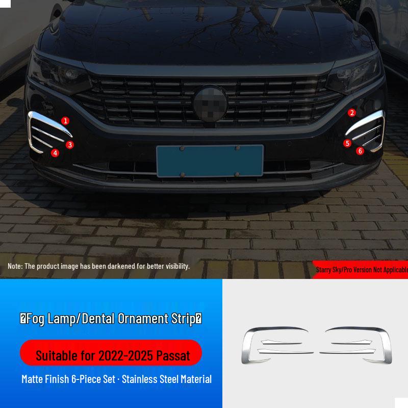 Volkswagen Passat Fog Light Frame Decorative Grille Trim Strip