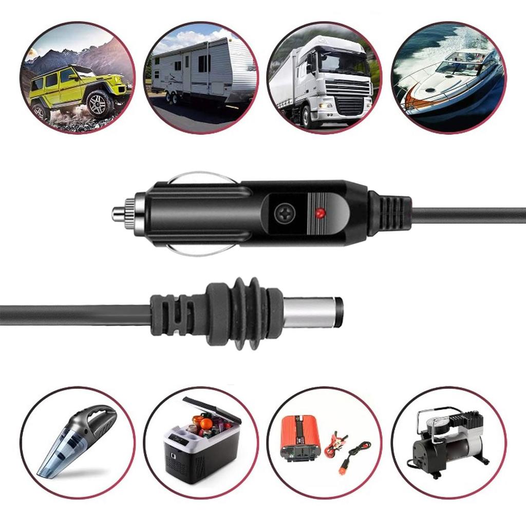 10m 32.8ft Satellite DC Car Power Cord 18AWG IP68 Water Resistant Satellite Power Cable for Mini