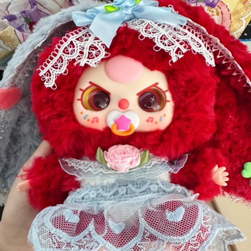Echtes Kawaii Baby Drei Lilien Kaninchenstadt 4. Niedliche Peripheriefiguren Kreatives Kinder Mädchen Überraschungsgeschenk