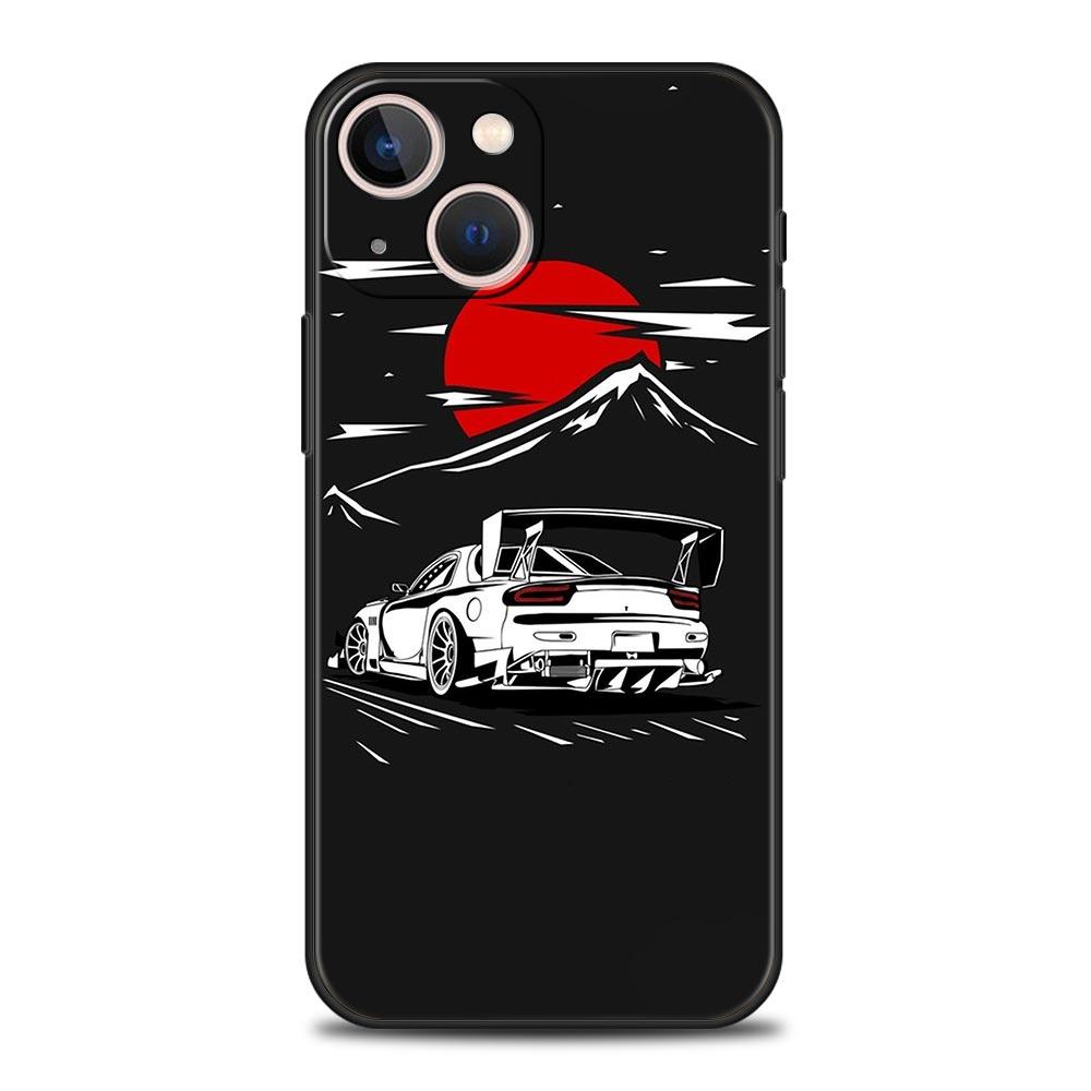 Phone Case Cover for iPhone 17 Pro Max 16 15 14 13 12 11 Pro Max Plus 17AIR Shockproof Soft TPU Shell JDM Car Fundas Capas Bags iPhone 17