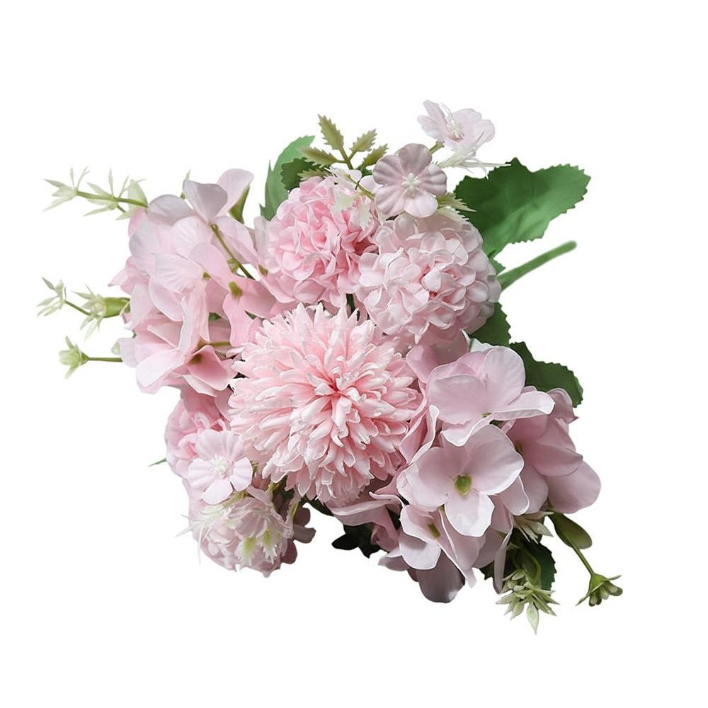 

Multicolor Hydrangea Artificial Flowers 5 Forks Bridal Bouquet NEW Floral Arrangement Gift розовый