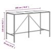 VidaXL Ensemble de bar de jardin 11 pcs avec coussins gris poly rotin, ensemble de table de bar, table et chaise de bar, 3187650