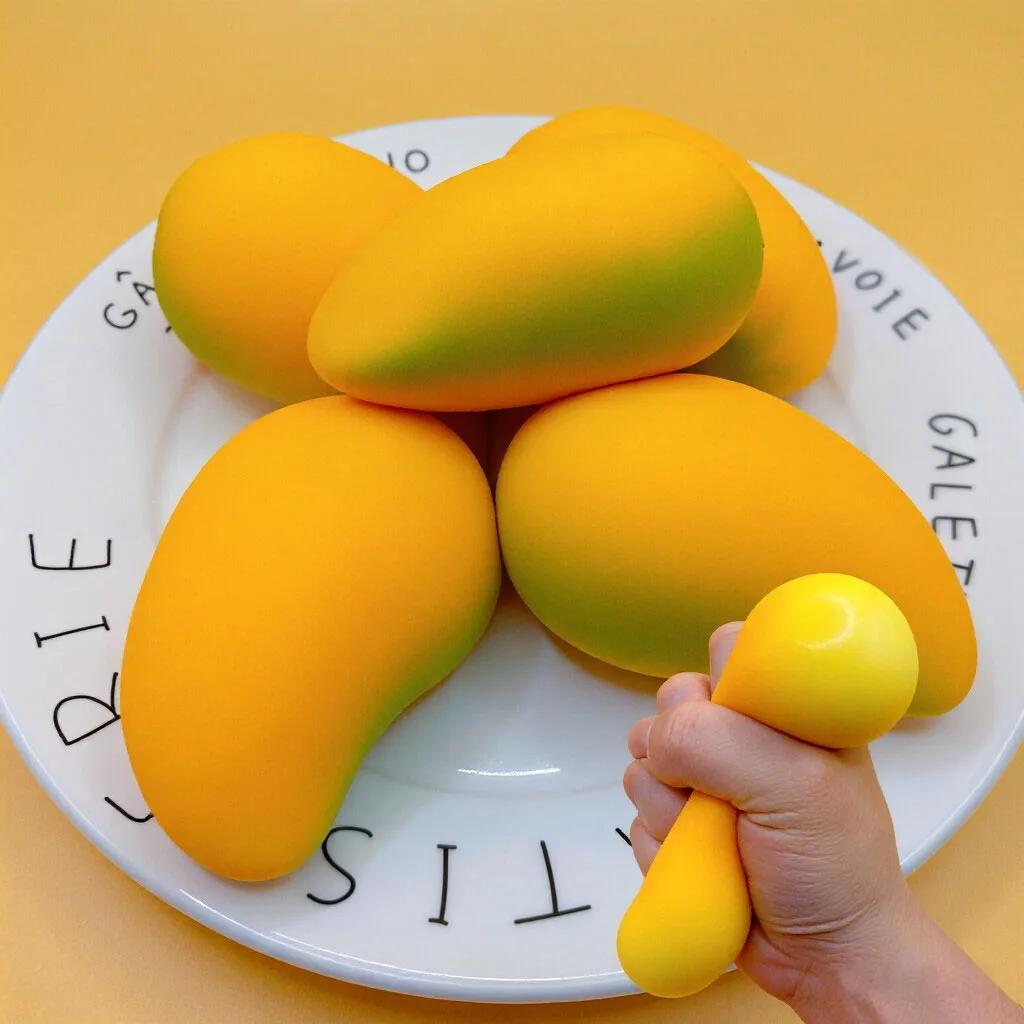 Stress Relief Toy Squishy Fruit Series Ball Slow Rebound Decompression Fidget Toy Anxiety Relief Desk Toy Gift