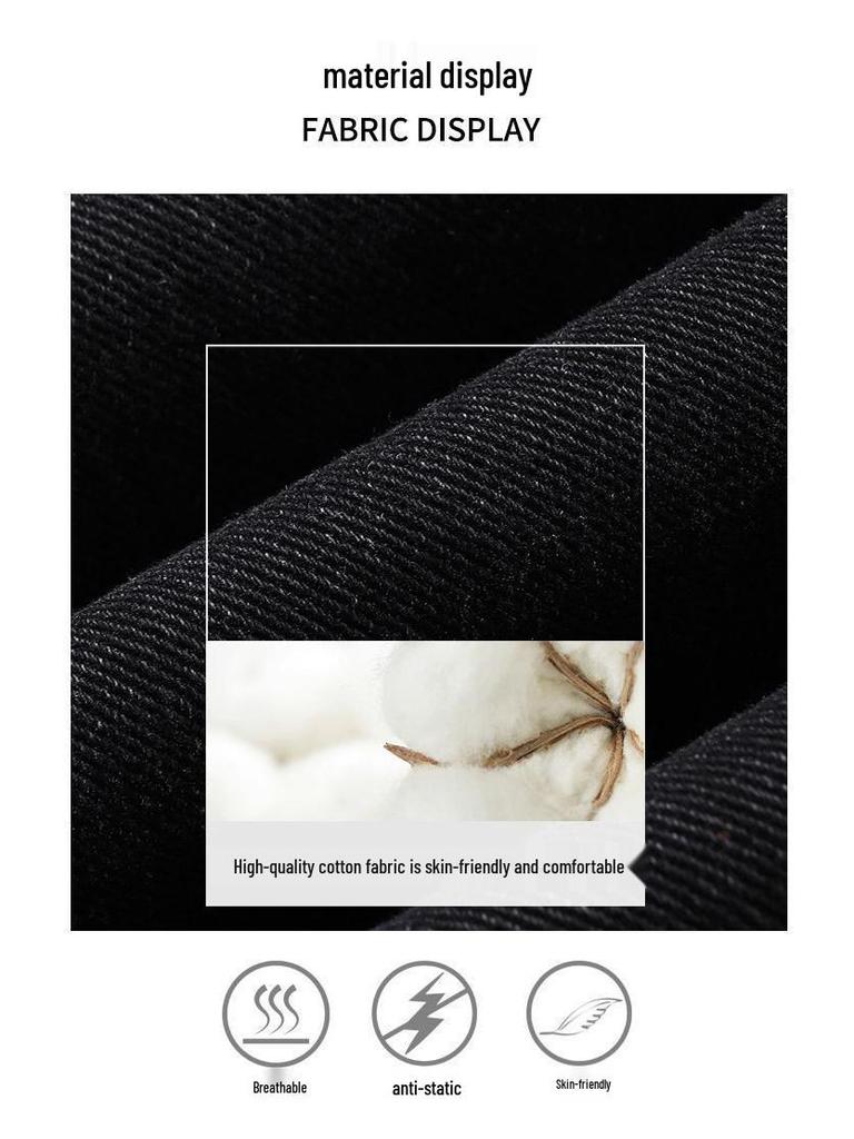 Women's High Waist Velvet Straight Leg Jeans - 2025 Trendy Narrow-Wide Pants for Autumn & Winter