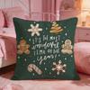 Cchristmas Cushion Cover Premium Comfort Reversible Pillow Cove Two In One Design For Any Room  Car Interior