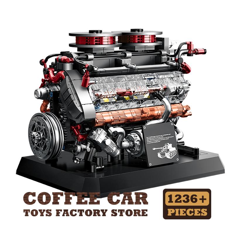 

1236Pcs Tank Engine MOC Blocks Assembly Model WW2 Armored Cars Parts Creativity Construction Bricks Playthings Desktop Decoration Gifts ideal for