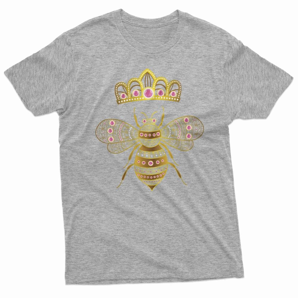 Queen Bee Tshirt Honey B Tee Shirt Bee With Crown Tee Popular Culture Shirt Crew Neck Short Sleeve Tshirt Summer Unisexs Tshirt