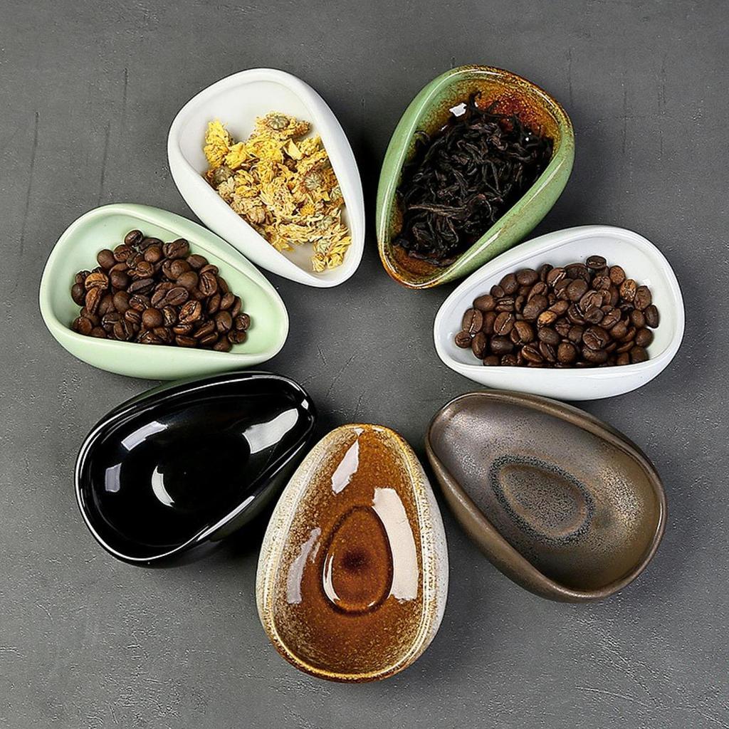 Keramik Dosiergefäß Nüsse Salz Porzellan Gewürz Tragbar Einzelner Kaffeebehälter für Buffet Büro Haushalt Hotel Barista Werkzeuge