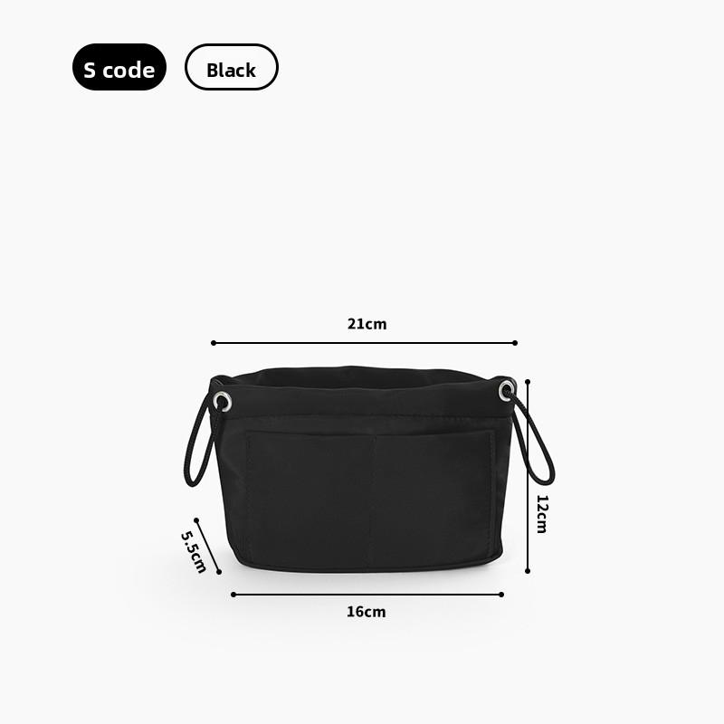 

Bag Organizer Insert For Tote Bags With Polyester Material Multipurpose Travel Storage S чорний