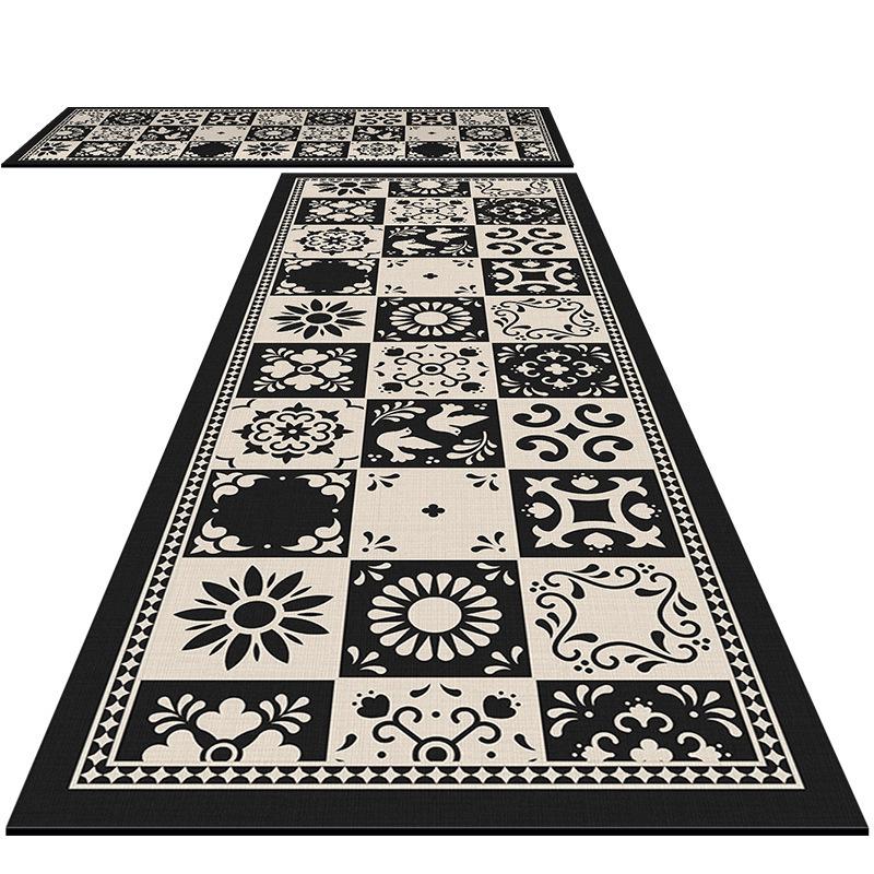 Non-Slip Diatomaceous Earth Kitchen Mat Set - Dirt-Resistant, Easy-Care, Absorbent, Two-Piece Foot Pad Carpet