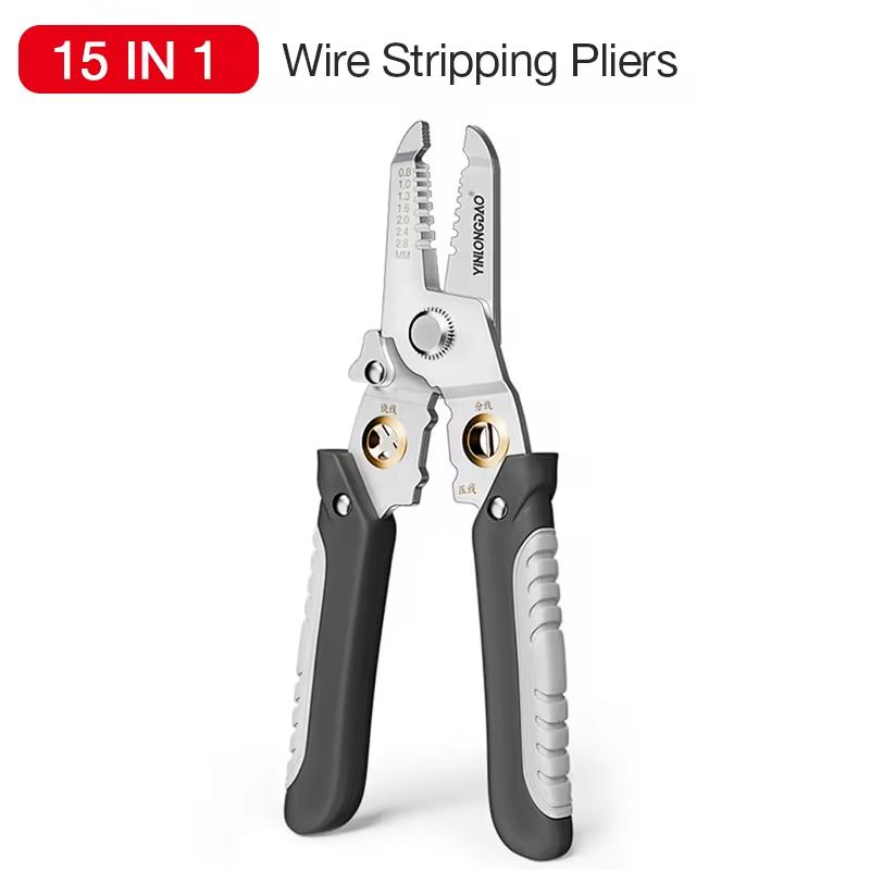 Wire Stripping Pliers Multifunctional Electrician Special Tools Pulling Wire Cutting Pliers Small Copper Pipe Crimping Pliers