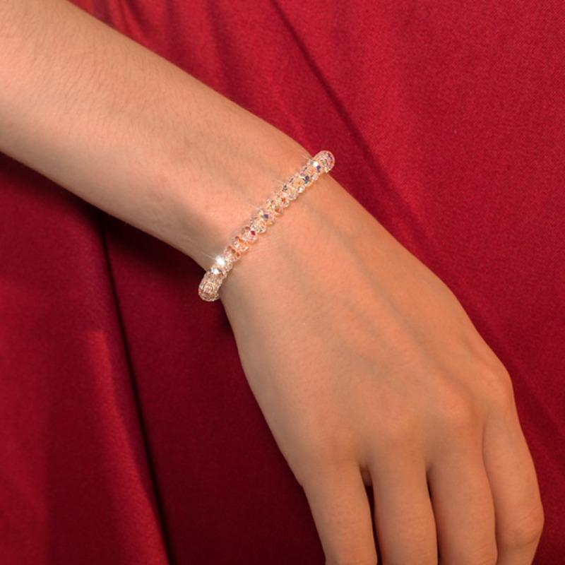 Women's Beaded Simple Fashion Crystal Bracelet, Female Sweet Temperament Korea