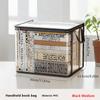 Student Book Storage Bag Large Capacity Foldable Portable Storage Box Transparent Dustproof Waterproof Clothes Toys Organization