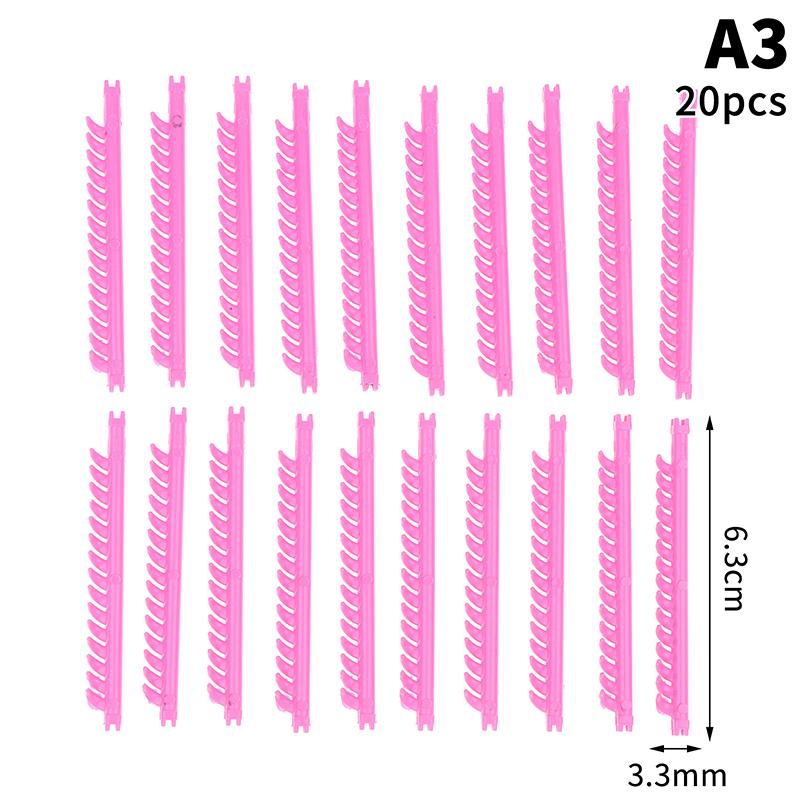 20/30Pcs Hair Styling Tools Hair Root Perm Rods Bars Curlers With Clips Bangs Volumizing Waves Fluffy Salon Hair Rollers Set A3