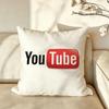 Platform YYouTube Cushion Cover Pillow Case Antidustmite Pillowcase Silky Short Plush Sofa Cushion Cover hot
