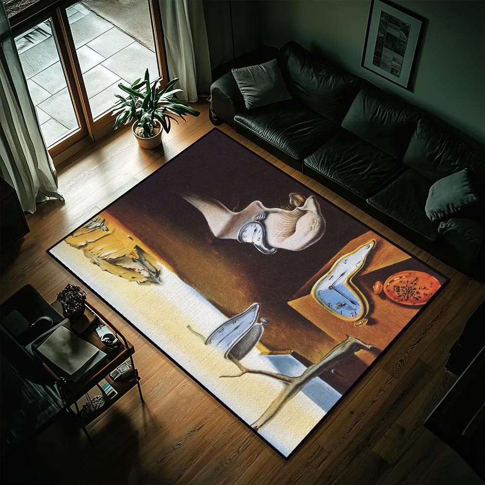 Salvador Dalí Art Door Mat Entrance Non-slip Washable Kitchen Carpet Living Room Hallway Rug Bathroom Decoration 50x80cm