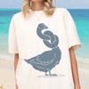 Albernes Gänse Unisex T-Shirt, Knoten Shirt, Lustiges Grafik-T-Shirt, Bequemes Oberteil, Freizeitkleidung,