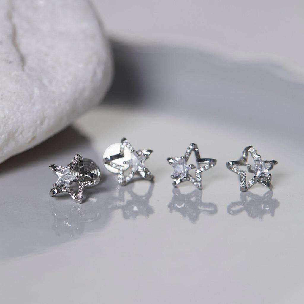 2023 Women's High-End Zircon Star Earrings – New Fashionable and Unique Design