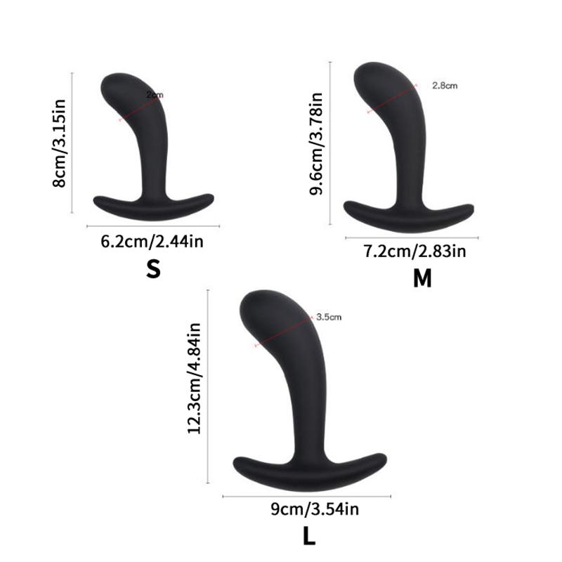 1/3Pcs Beginner Silicone Butt Plug Anal Plug For Men Prostate Massager For Gay Mini Anal Bullet Vibrator Sex Toy For Men Women