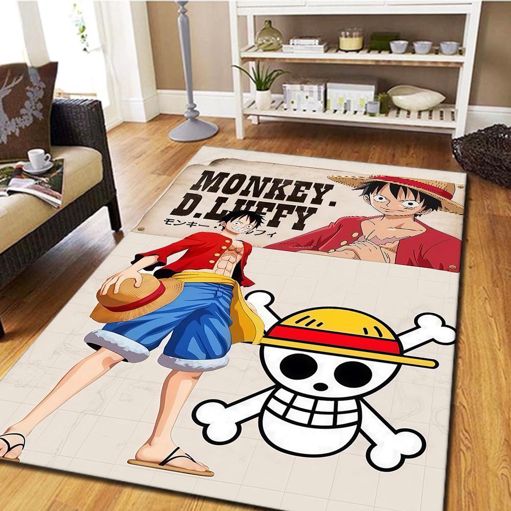ONE PIECE Monkey D. Luffy Living Room Carpet, Bedroom Decor, Home Cool Movie Mat Play Floor Mat -HE112