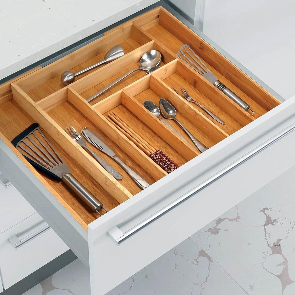 Ikar Bamboo Cutlery Organizer