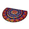 Front Door Mat Entrance Half Circle Rug Outside Entry Welcome Mat Doormat with Non Slip Rubber Backing for Front Door Entryway