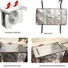 Outdoor Air Conditioner Cover Rainproof Sun Resistant Aluminum Foil Dust Cover With Elastic Band Lifting Loop