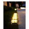 Square Ice Tile Lamp Household Garden Induction Square Solar Lamp Outdoor Waterproof Step Decoration Ice Cube Garden Lamp