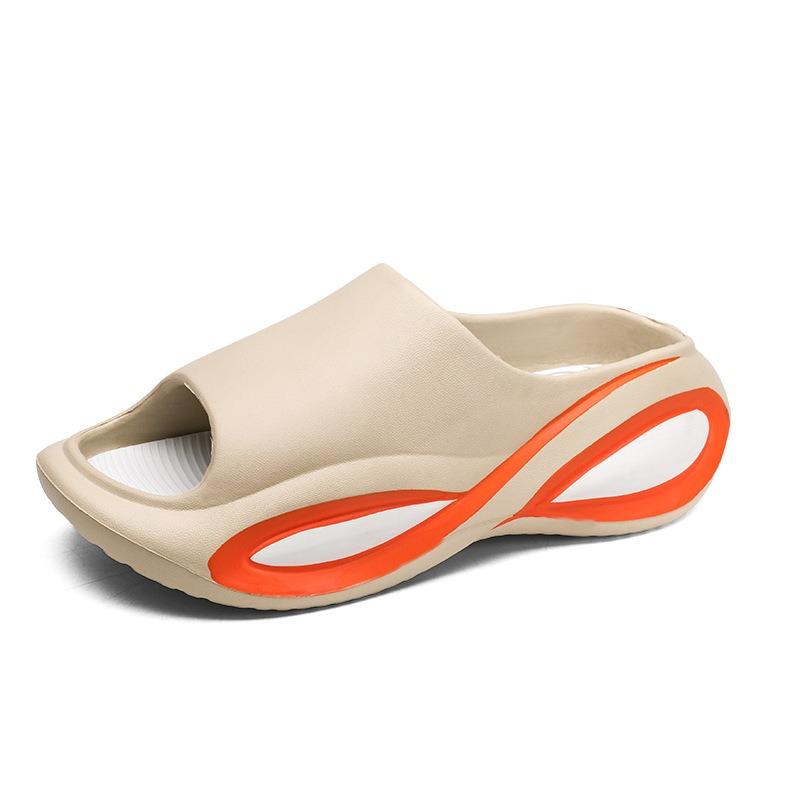 Spring couple one-word drag thick-soled non-slip and wear-resistant casual and lightweight outer wear cool slippers