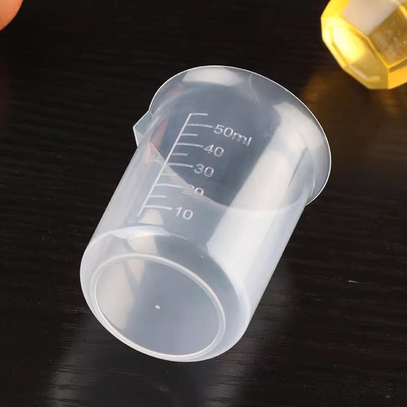 Measuring Cup Transparent Plastic Laboratory Beaker Graduated Liquid Jug Cup Kitchen Baking Cooking Measurement Scale Container