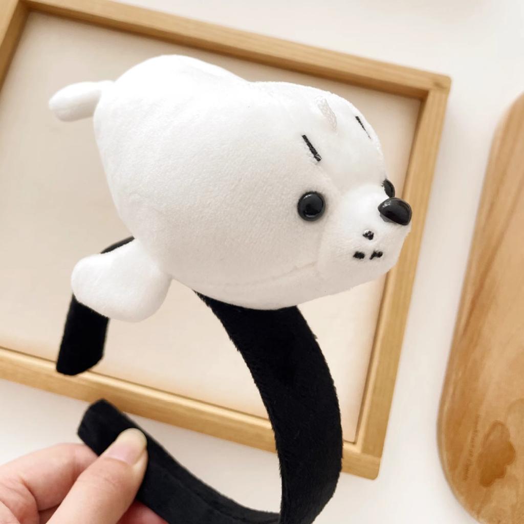 Liebliches Marine-Thema Plüsch Stirnband Cartoon Haarreif Damen Gesicht Waschen Haarband Geburtstags Kopfschmuck Party Accessoires