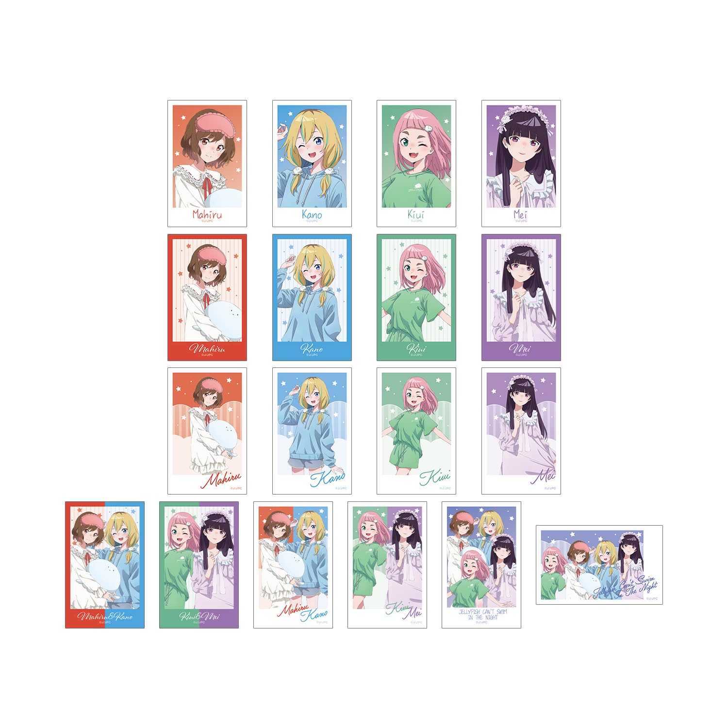 

Jellyfish Can t Swim at Night - Original Illustration Sleepover Ver. Trading Illustration Cards - Box of 18