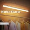 LED Night Light 10/20/30/50CM Motion Sensor USB Rechargeable Ultrathin Wireless Wardrobe Kitchen Cabinet Night Light