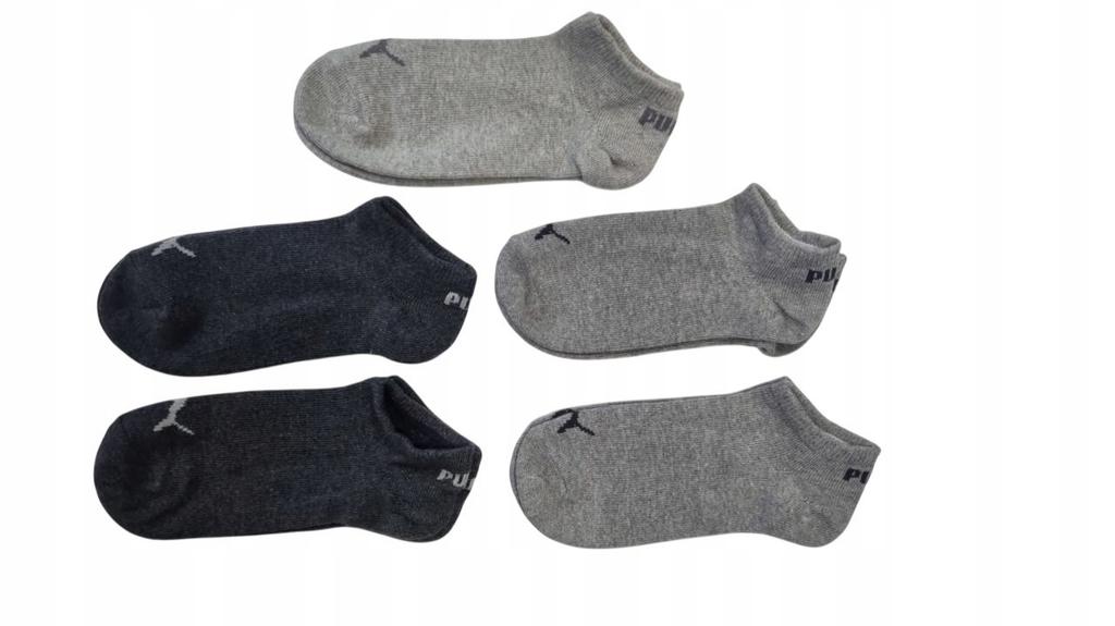 Y9960 PUMA Ankle Socks 5 Pack Soft Cotton Socks 35-38