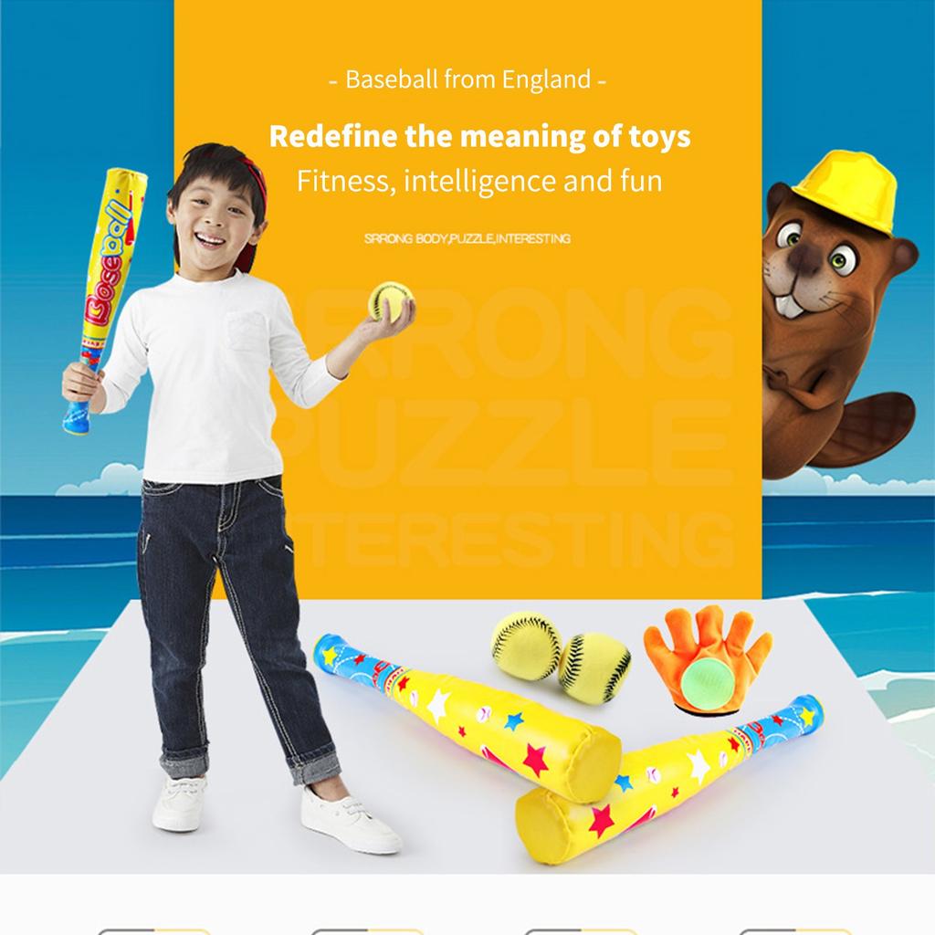 Children's Baseball Toy Set Soft Safety Sports Baseball Kindergarten Sports Activities Supplies
