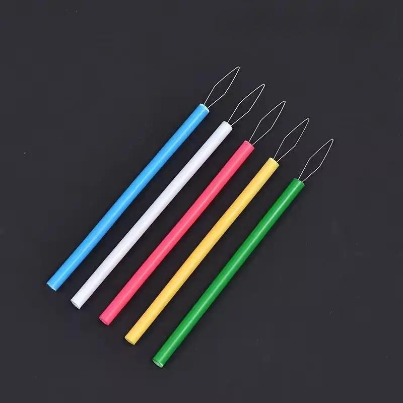 Leader Beader Threading Needle Sewing Tools Cylindrical Colorful Needle Threader Sewing Threader DIY Accessories
