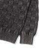 Syupeodeulai Checker Logo Round Knit Black