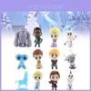 Conjunto de Miniaturas de Princesas com 12 Adoráveis Personagens Elsa, Anna e Olaf para Colecionadores