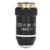 High-Power 20.2mm 100x High-Transmittance Microscope Objective Lens for Industrial, Research, and Education