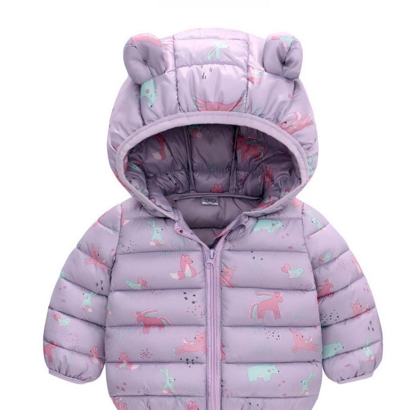 Baby Cotton Jacket Autumn Winter Infant Cotton Jacket Cartoon Ear Style Top Cotton Coat Cotton Padded Jacket Cotton Clothing