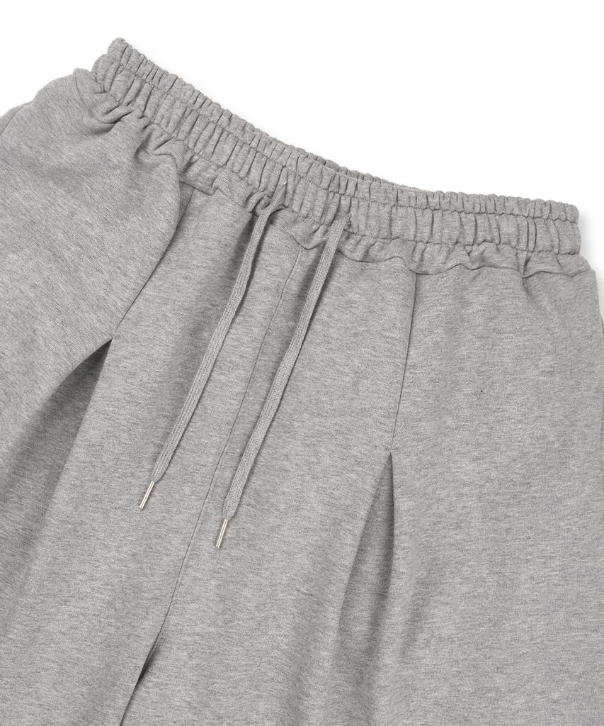 EASY NO EASY Star Lettering Patch Bermuda Sweatpants - Gray