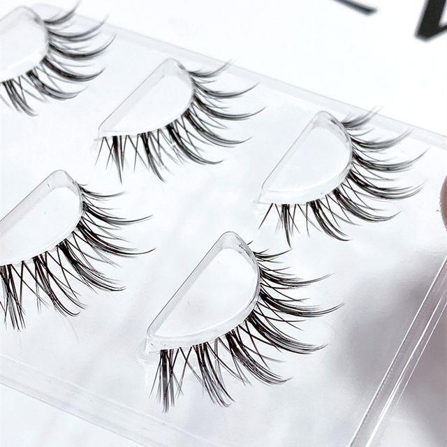 Aimo - Set of 3: False Eyelashes (C35) Black - 13mm