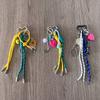 DIY Creative Bag Weaving Rope Keychain Colorful Nylon Lanyard Bear Baseball Multi-Element Bag Pendant For Women Charm Gifts