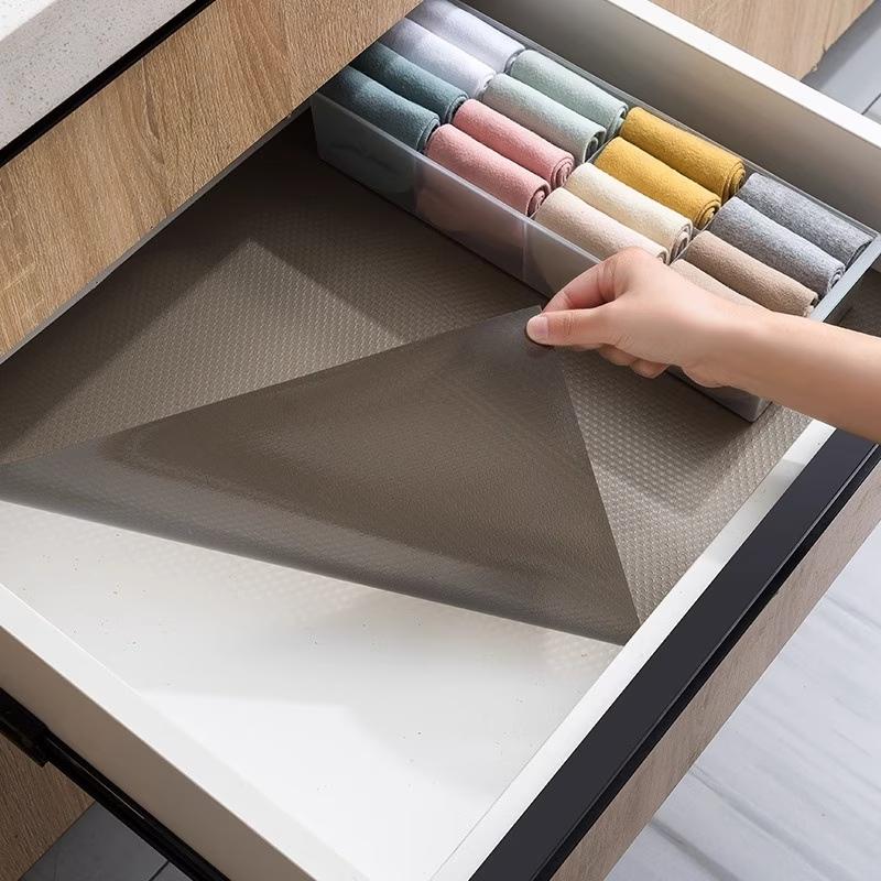 1PC Reusable Drawer Liners Washable Dustproof and Non-slip Placemats Kitchen Cabinet Mats Refrigerator Non-slip Liners Shelf Pap