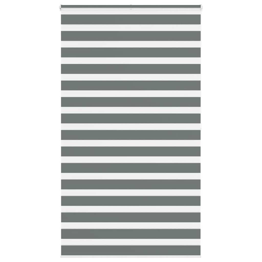 Zebra Roller Blind, Dark Grey, Fabric Width 115.9Cm, Polyester